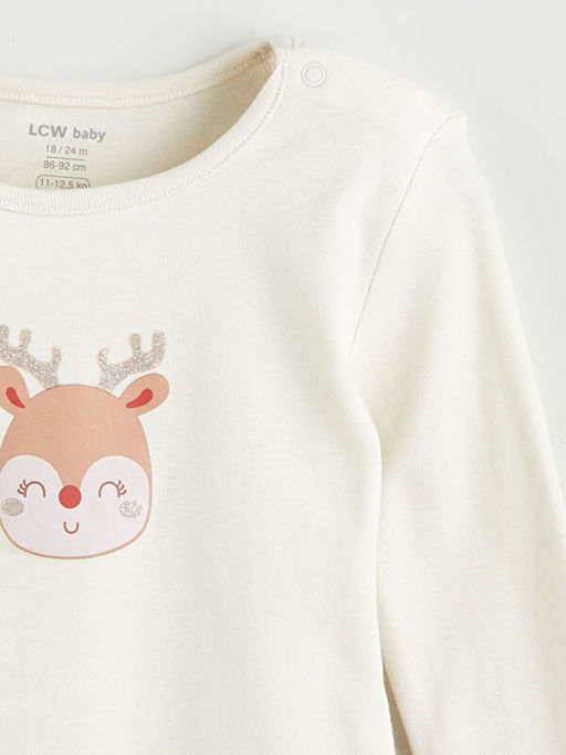 Bask?l? K?z Bebek ??t??tl? Body