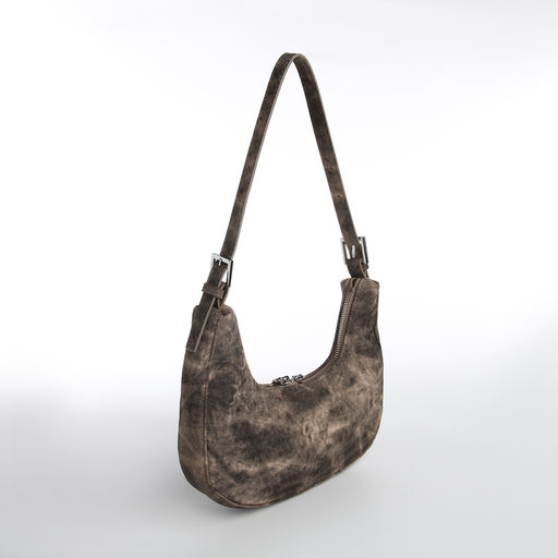 Сумка женская, багет, на молнии, цвет коричневый - Simaland фото 2