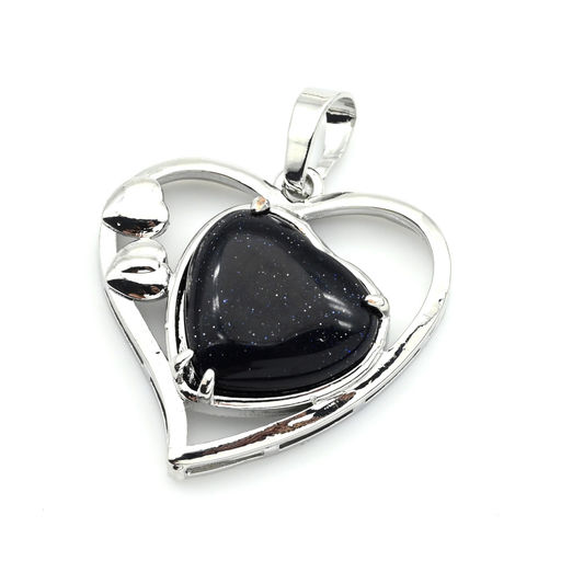 Кулон Сердце 27*27мм с содалитом - Радуга камня фото 7