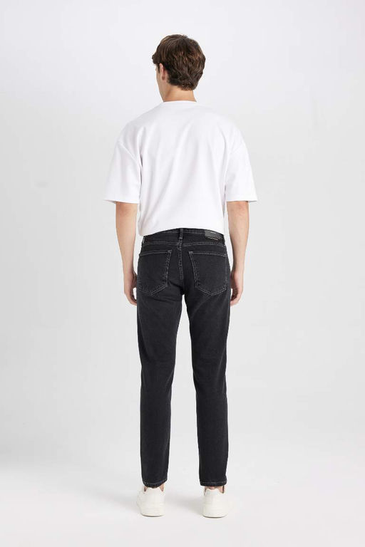 Узкие зауженные джинсовые брюки с нормальной талией и зауженной посадкой - Defacto фото 7