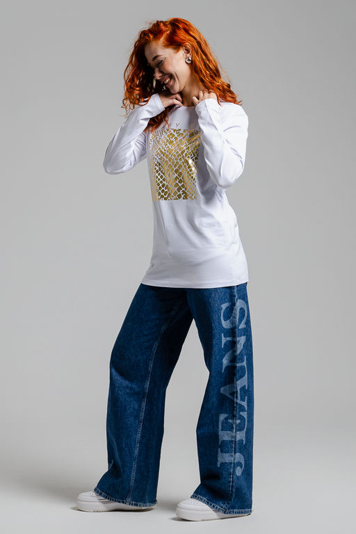 8519/1 Футболка с длинным рукавом женская