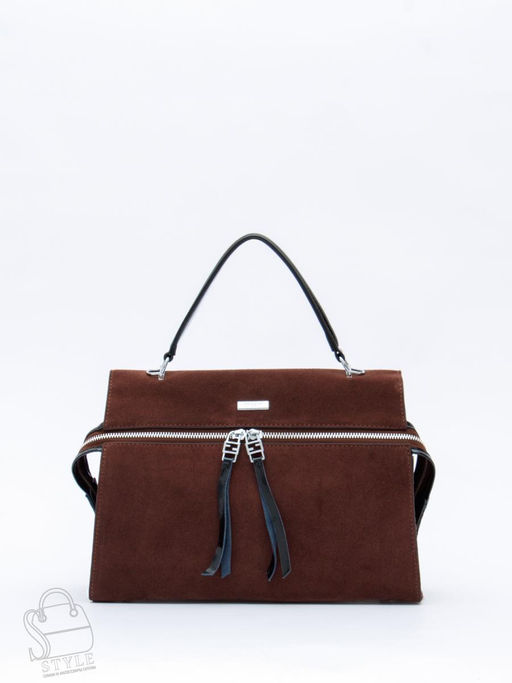 Сумка женская кожаная 9675MSS coffee Velina Fabbiano-Safenta в Новосибирске