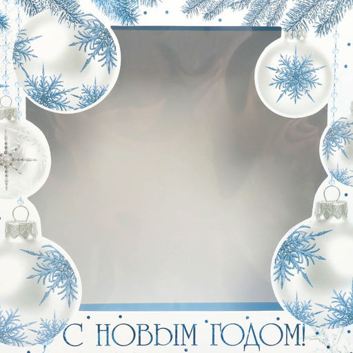 Цена за 2 шт. Коробка подарочная новогодняя складная «С Новым годом», 23.5×20.5×5.5 см