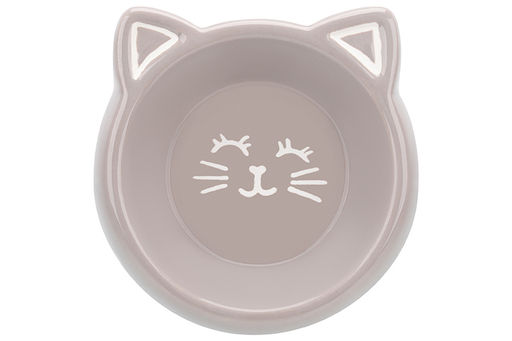 Миска для домашних питомцев 150 мл 14*13,5*4,5 см см, серая, керамика - Elan gallery фото 6