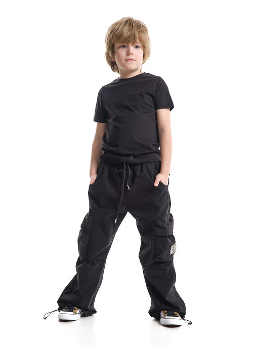 Брюки парашюты серые для подростков и детей 33-7492 св.серый - Mini maxi фото 17