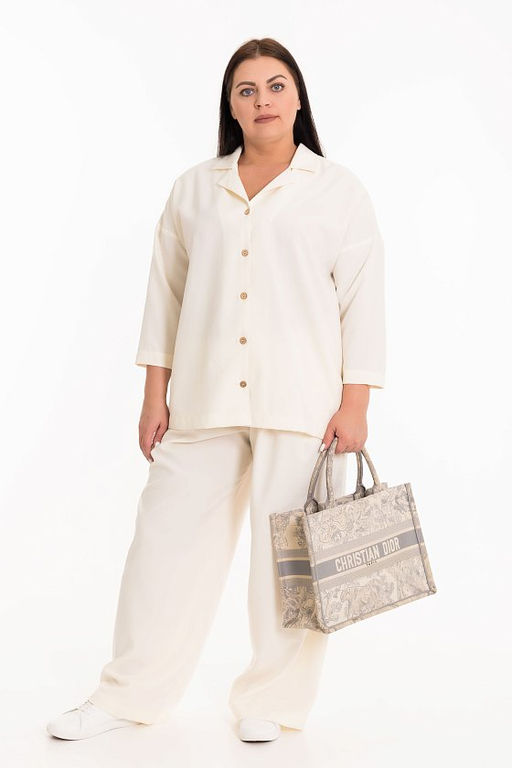 Рубашка М325003б экрю