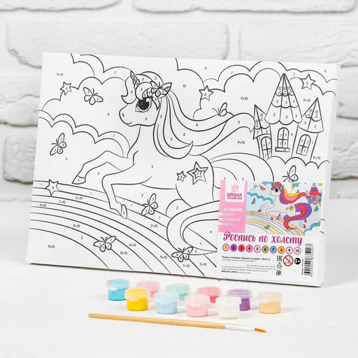 Картина по номерам на подрамнике Единорог на радуге 2030 см - Школа талантов фото 5