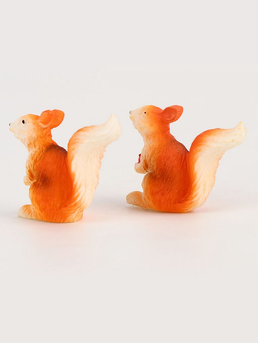Миниатюра кукольная «Белочка с яблоком», набор 2 шт., размер 1 шт. — 5×4 см