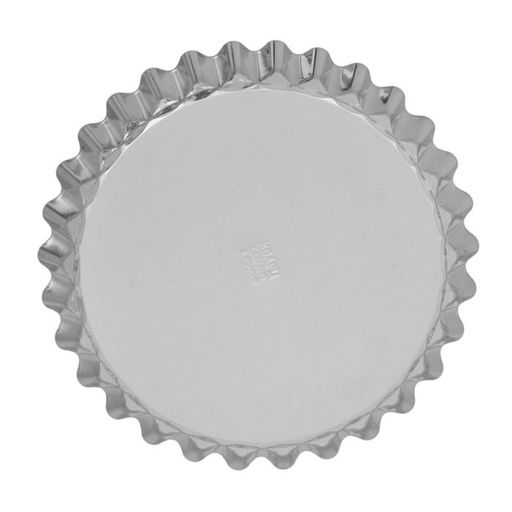 Цена за 4 шт. Форма для выпечки, d=21 см, жесть, серебристая