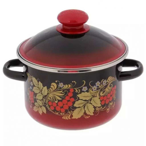 ЭМ_Кастрюля 2,0 л цил. РЯБИНА ЧЕРНАЯ н/о, арт. 7MD161М