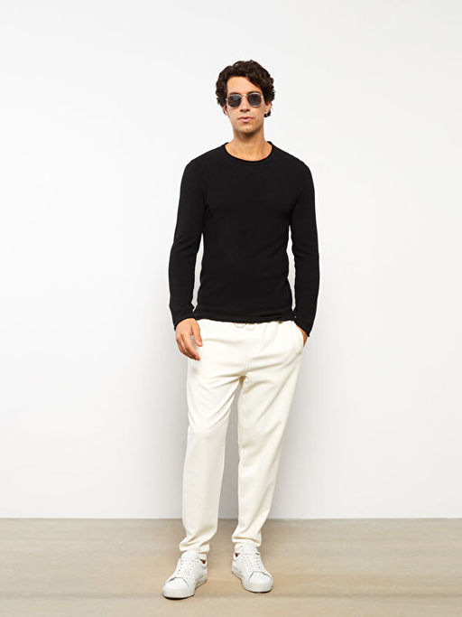 Bisiklet Yaka Erkek Triko Kazak