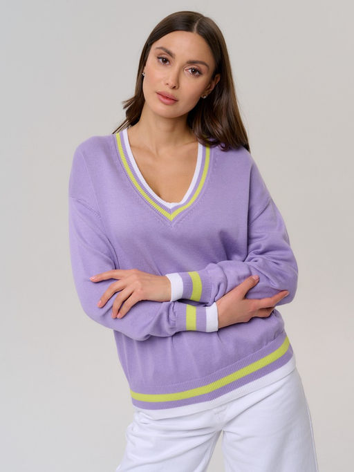 Пуловер женский ZZ-01006 lavender - Eleganzza фото 7