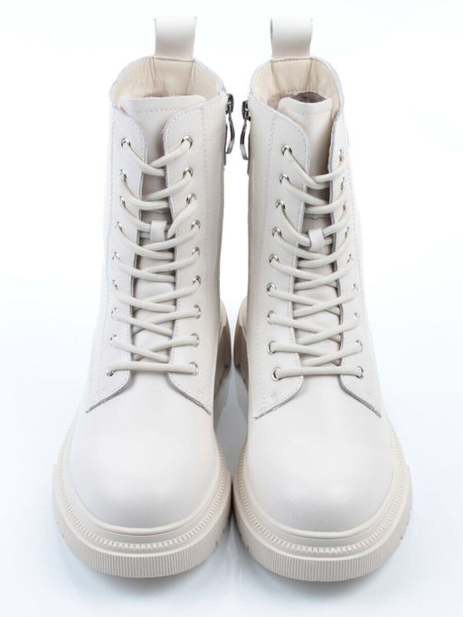 04-PAT159-2Z MILK Ботинки зимние женские (натуральная кожа, 100% шерсть)