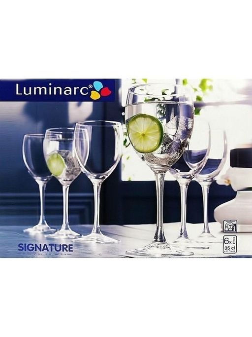 Набор фужеров (бокалов) для вина СИГНАТЮР (ЭТАЛОН) 6шт 350мл арт.J0012 /Люминарк/ - Luminarc фото 4