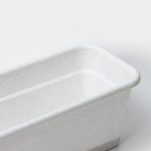 Ящик балконный для цветов, 16 л, 80×20×17.5 см, пластиковый, цвет мраморный