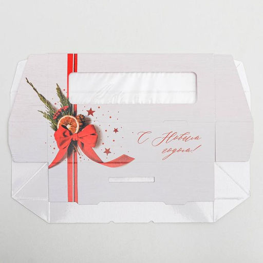 Цена за 5 шт. Коробка складная «С Новым годом», 17×7×4 см