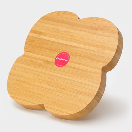 Менажница Доляна «Вертиго», 19.5×19.5 см, 4 секции, бамбук