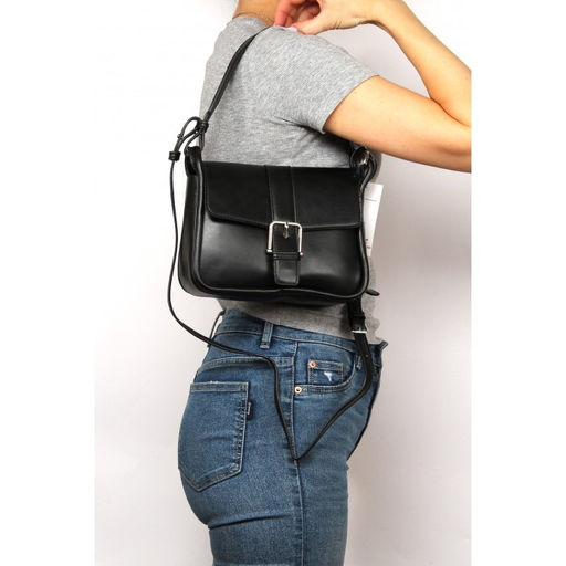 Сумка женская искусственная кожа Ch&K-5716, 1отд, плечевой ремень, черный SALE 262897 - Adelia фото 5