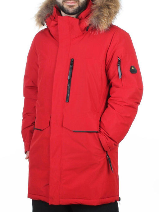 6655 RED Куртка мужская зимняя "Аляска" (200 гр. холлофайбер)