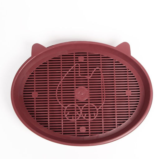 Туалет с сеткой Киса, 36 х 27 х 6 см, красный - Пижон фото 3