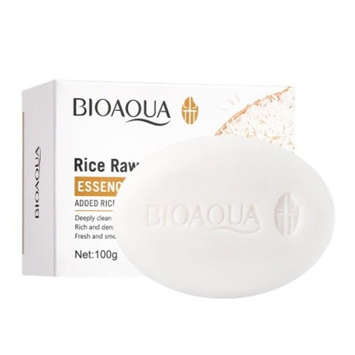 BIOAOUA RICE RAW PULP Мыло для лица и тела с экстрактом риса, 100 г