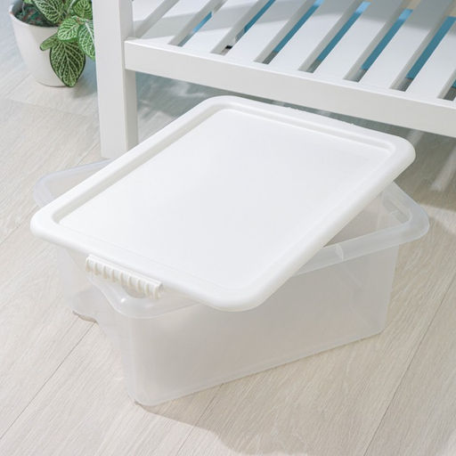Контейнер для хранения Porter, 14 л, 42.5×31.5×17.5 см, с крышкой, цвет слоновая кость