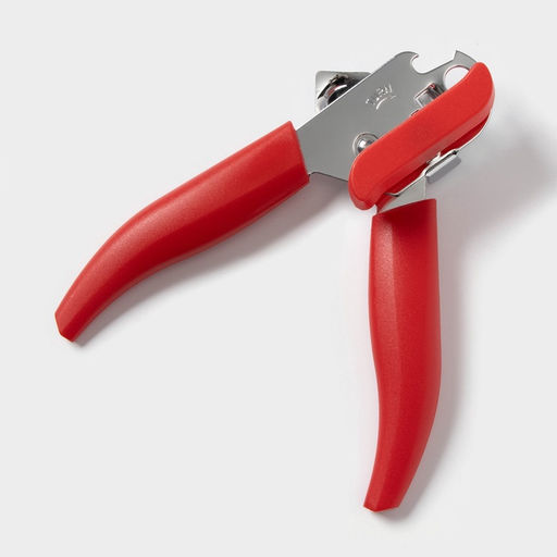 Нож консервный Доляна Волна, 20 см, красный  фото 4