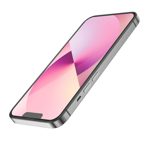 Защитное стекло Hoco A26, для iPhone 13 Pro Max, с защитной сеткой для микрофона, чёрное