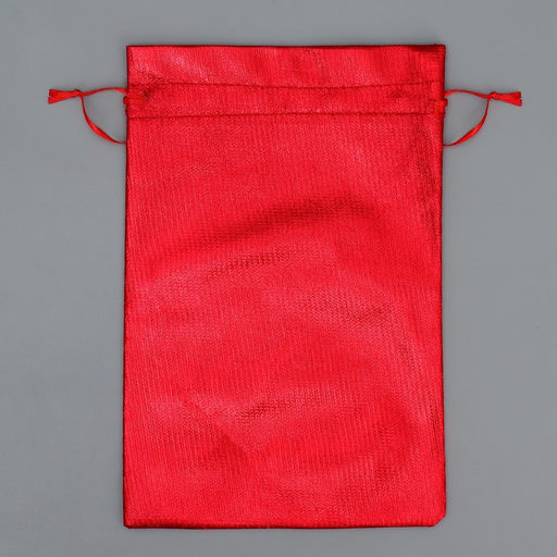 Цена за 10 шт. Мешочек подарочный парча С Новым Счастьем, 16 х 24 см +/- 1.5 см - Дарите счастье фото 6