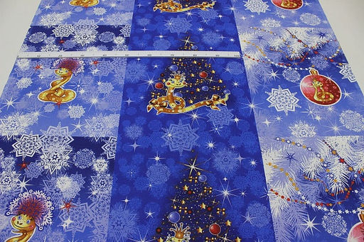 Рогожка Волшебница, СОРТ2, ш.1.5м, хлопок-100%, 165гр/м.кв, раппорт 64см - Купава фото 2