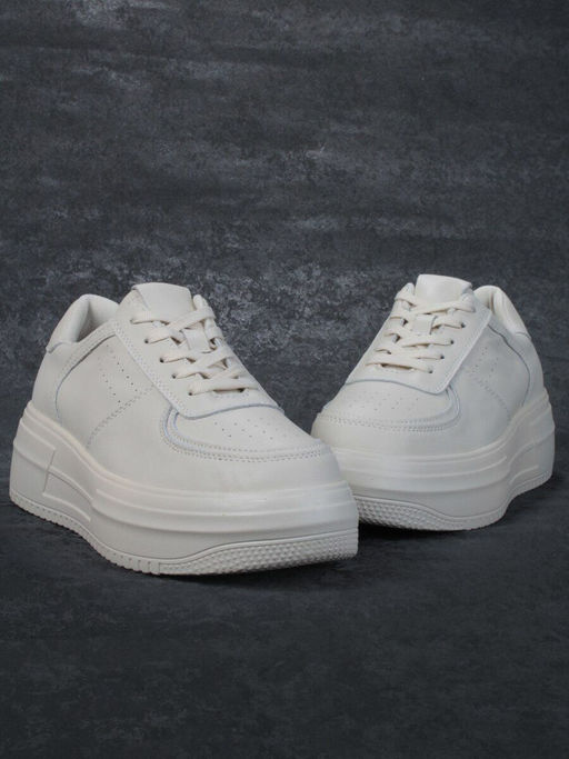 05-PDA157-2 BEIGE Кроссовки женские (натуральная кожа) - Фабричный китай фото 13