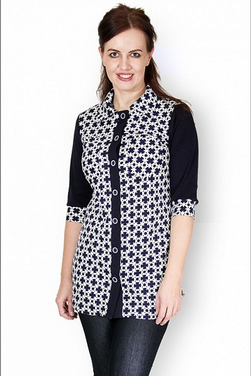 Рубашка интерлок-пенье на пуговицах (237-3) - Плиона фото 3