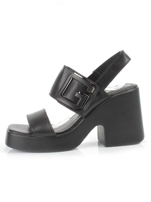 08-PEY330-2 BLACK Босоножки женские (натуральная кожа)