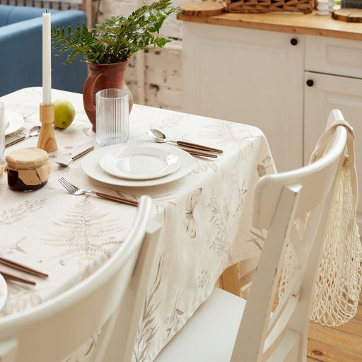 Скатерть «Этель» Flower herbarium, 110×146 см, 100% хлопок, репс 210 г/м²