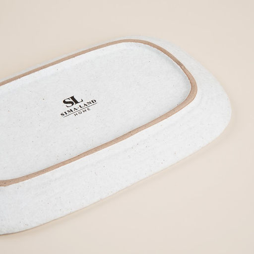 Блюдо SL Home «Арена Бланка», 25×15.5 см, керамика, белое