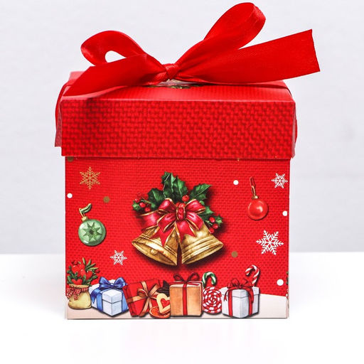 Цена за 12 шт. Коробка Самосборная Колокольчики 10 х 10 х 10 см - UPAK LAND фото 2