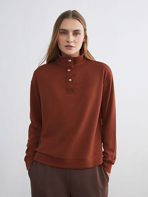 Dik Yaka Kad?n Sweatshirt