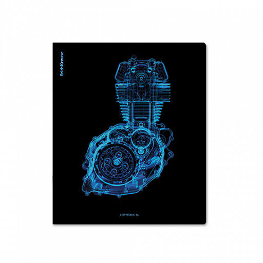 АКЦИЯ Цена за 5 шт. Тетрадь общая ученическая ErichKrause X-Ray в деталях, 96 листов, клетка, голографическая ламинация_MIX-PACK