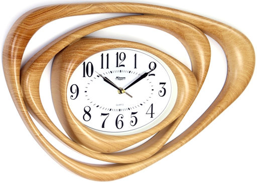 Настенные часы Mirron ассиметричные под дерево S99ANDZB