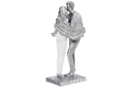 Статуэтка 11,5*8*25,5 см Пара с малышом, серебро - Elan gallery фото 7