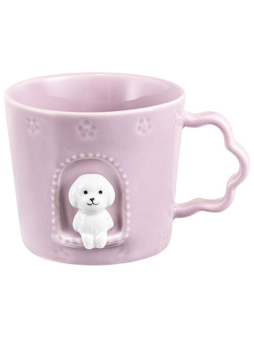 Кружка 250 мл 12*9,5*7,5 см "Собачка в домике" фарфор