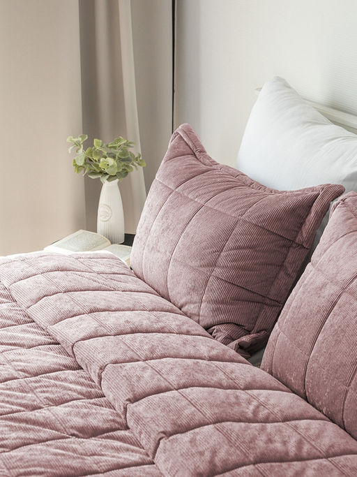 Наволочки декоративные вельвет 50x70 (2шт) розовый