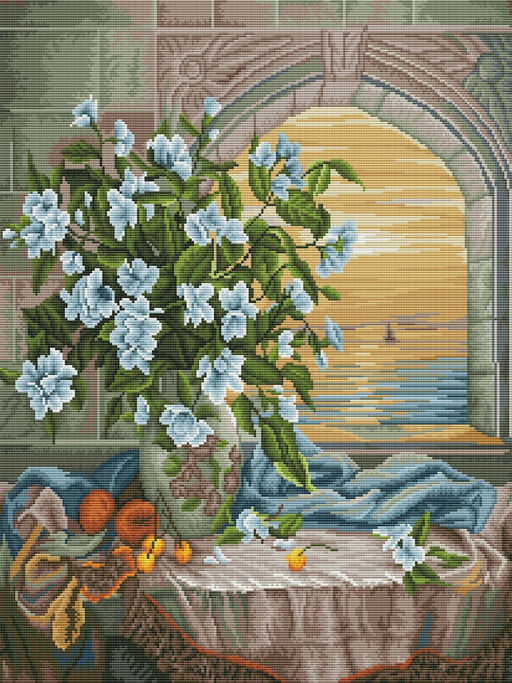 Вышивка крестиком 40х50см, Жасмин