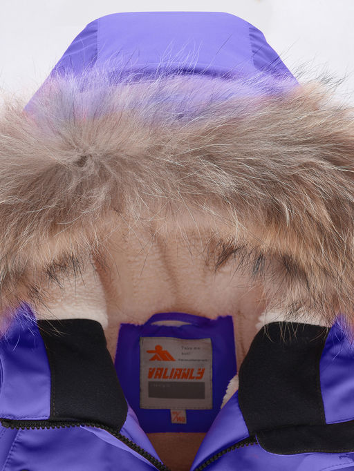 Парка зимняя подростковая для девочки синего цвета 9342S - Valianly фото 11