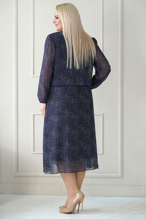 Платье ALANI 1941 синий калейдоскоп - Alani collection фото 4
