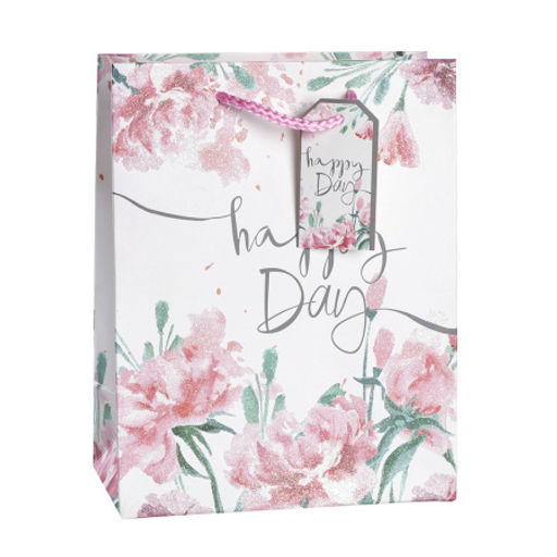 Цена за 12 шт. Пакет подарочный 18x23x10см Цветы / 5157M /уп 12/720/ - Галеонтрейд фото 2