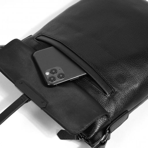 Сумка мужска, кожа, MIRONPAN 860424 Черный