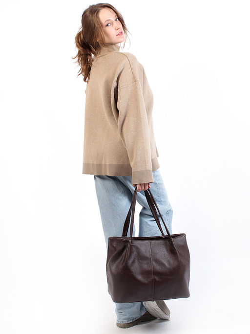 LACCOMA сумка Флоренция-Y2005-коричневый эко кожа хлопок