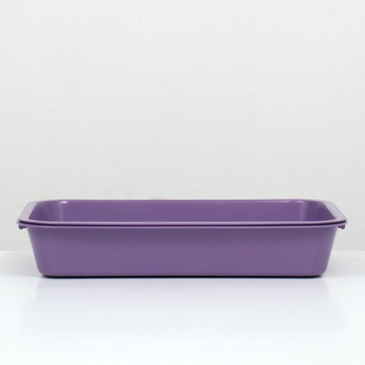 Туалет средний с сеткой 36×26×6.5 см, фиолетовый