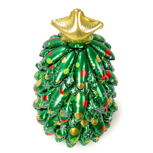 Воздушный шар фольгированный 52" «Большая объемная новогодняя ёлка»